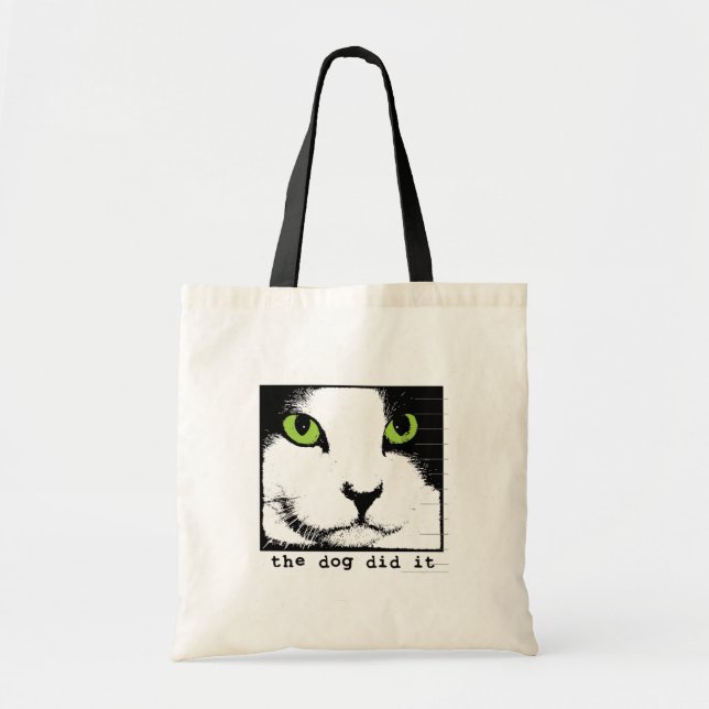 Cat Face Tote Bag (Front)