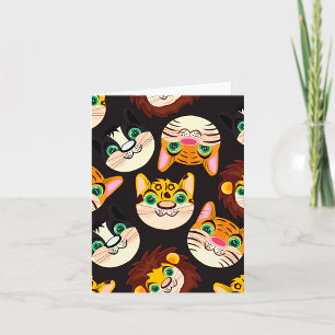 Cat Faces Card