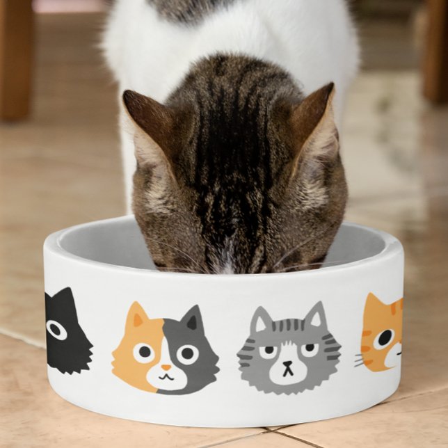 Cat Faces | Fun Kitty Cat Drawings Bowl (Creator Uploaded)
