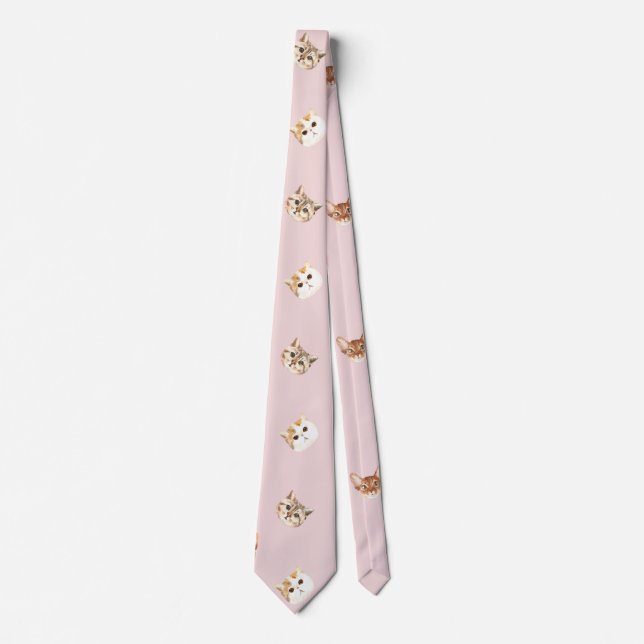 Cat Faces Tie (Front)