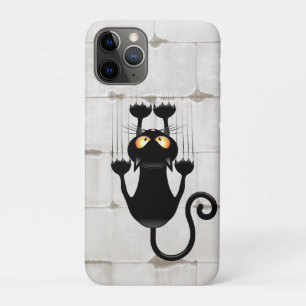 Cat Falling down fun cartoon character iPhone 11 Pro Case