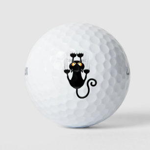 Cat Falling down fun cartoon character Golf Balls