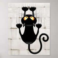 Cat Falling down fun cartoon character
