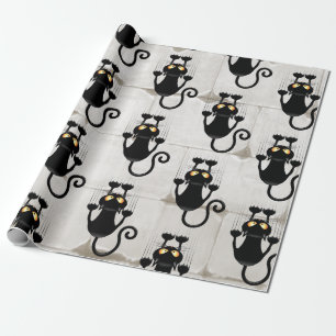 Cat Falling down fun cartoon character Wrapping Paper
