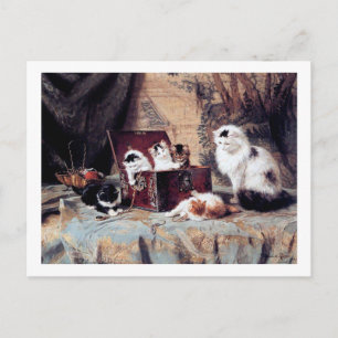 Cat Family, Henriette Ronner-Knip Postcard