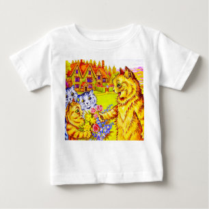 Cat Family in Garden Baby T-Shirt