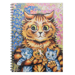 Cat Family Louis Wain Notebook