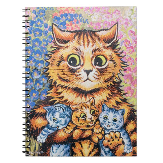 Cat Family | Louis Wain | Notebook (Front)