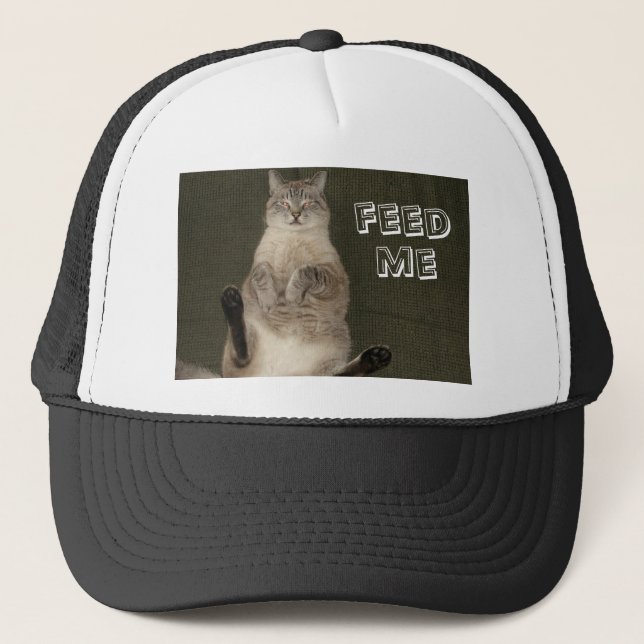 Cat "FEED ME" Hat (Front)