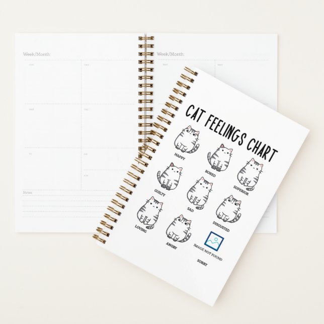 Cat Feelings Chart Planner (Display)