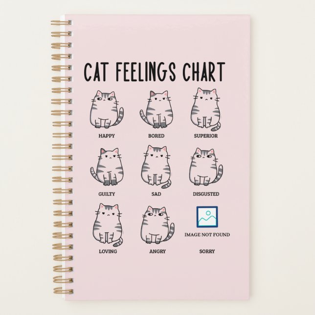 Cat Feelings Chart Planner (Front)
