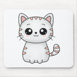 Cat Feline Little Cat Kawaii Tender Adorable Mouse Pad