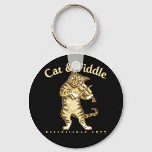 Cat & Fiddle Key Ring