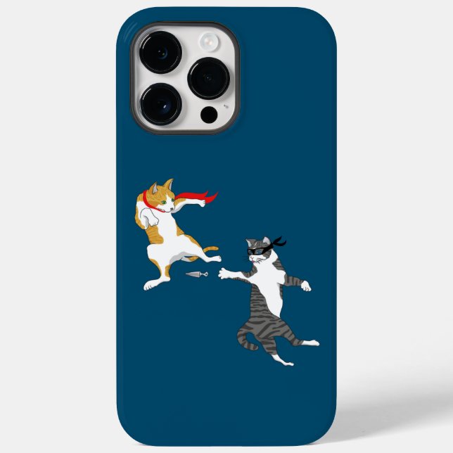 Cat fight Case-Mate iPhone case (Back)