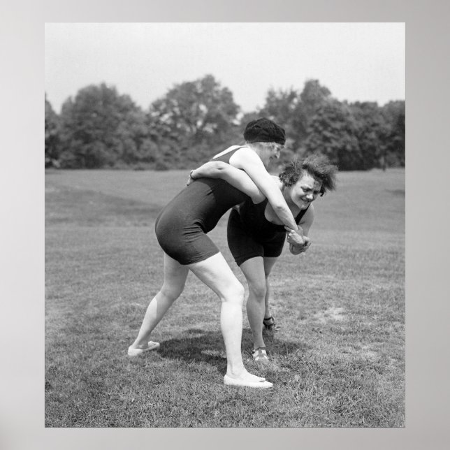 Cat Fight, early 1900s Poster (Front)