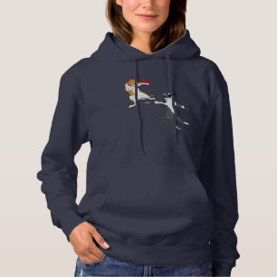 Cat fight hoodie
