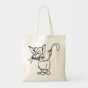 Cat Fight Injured Animal Bandage Feline Domestic Tote Bag