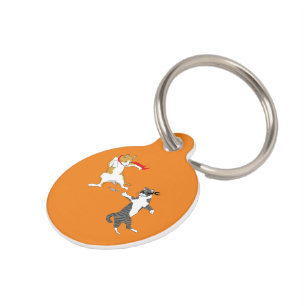 Cat fight pet tag
