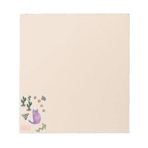 Cat Fish Cactus  Notepad