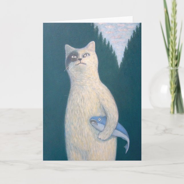 Cat Fish Friends Card (Front)