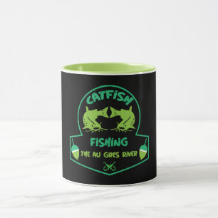 Cat Fishing  Au Gres Mug