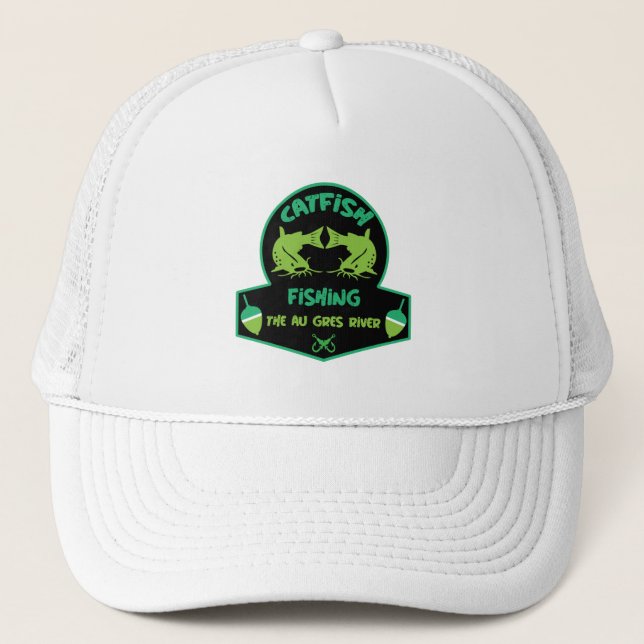 Cat Fishing  Au Gres Trucker Hat (Front)