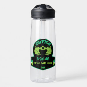 Cat Fishing  Au Gres Water Bottle