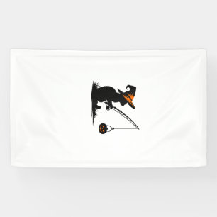 Cat Fishing Pumpkin Halloween Costume Cat Lover Ta Banner