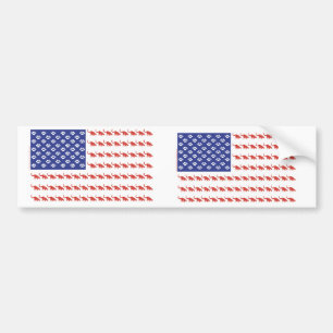 Cat-Flag-Tee Bumper Sticker