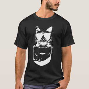 Cat Flipping Off Animal Meme Sarcastic Kitten Own T-Shirt