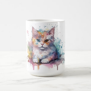 Cat Floral Mug