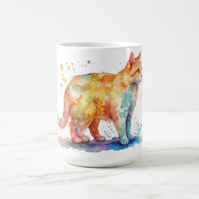 Cat Floral Mug  (Center)