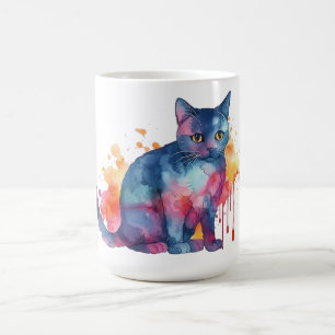 Cat Floral Mug