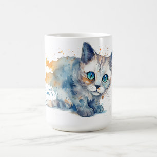 Cat Floral Mug