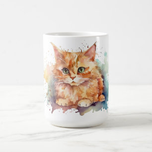 Cat Floral Mug
