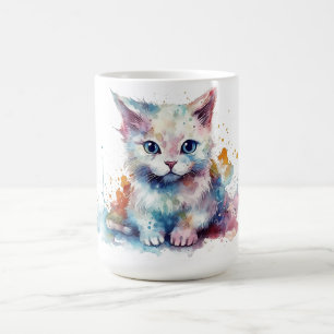 Cat Floral Mug