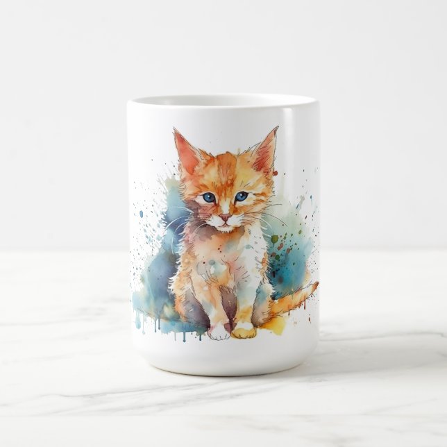 Cat Floral Mug  (Center)
