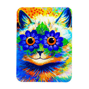 Cat Flower Eyes Magnet