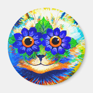 Cat Flower Eyes Magnet