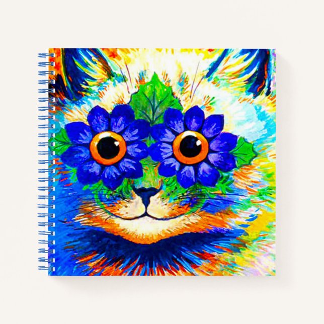 Cat Flower Eyes Notebook (Front)
