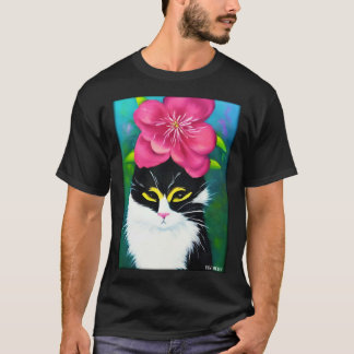 Cat Flower Natural Flower Garden Cat Love Cat  4 T-Shirt