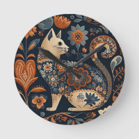 Cat folk art decoration