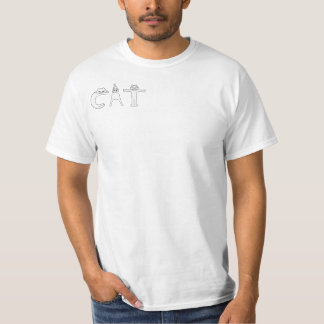 cat font t-shirt