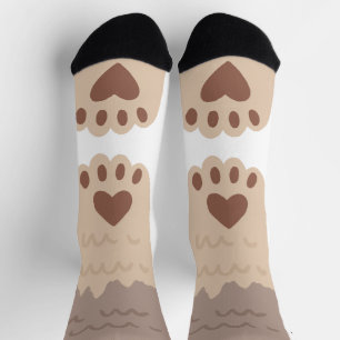 cat foot socks