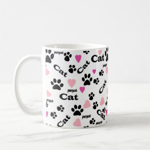 Cat footprints coffee mug