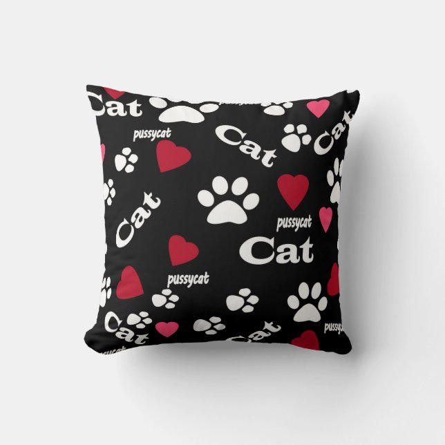 Cat footprints cushion (Front)