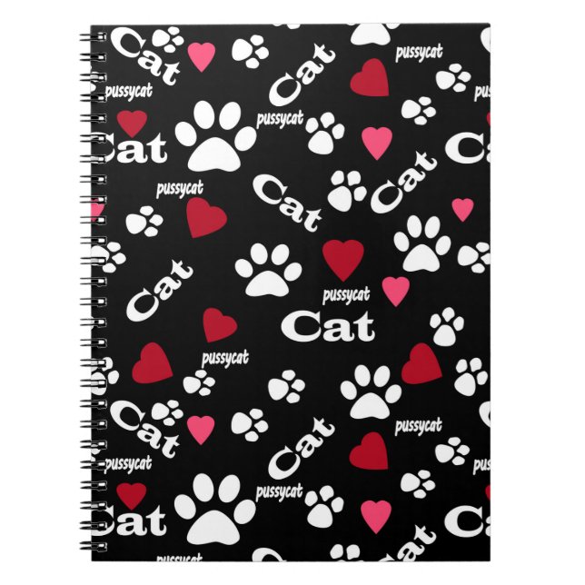 Cat footprints notebook (Front)
