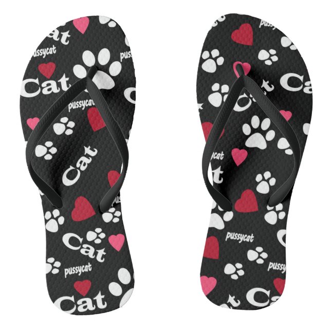 Cat footprints thongs (Footbed)