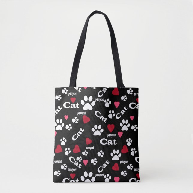 Cat footprints tote bag (Front)