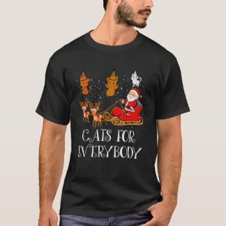 Cat For Everybody Christmas Cat Christmas T-Shirt